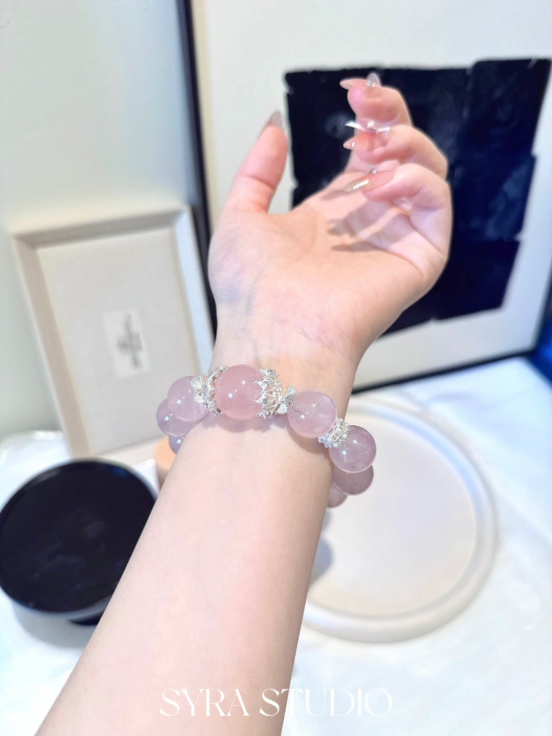 SYRA Pink Charm Bracelet