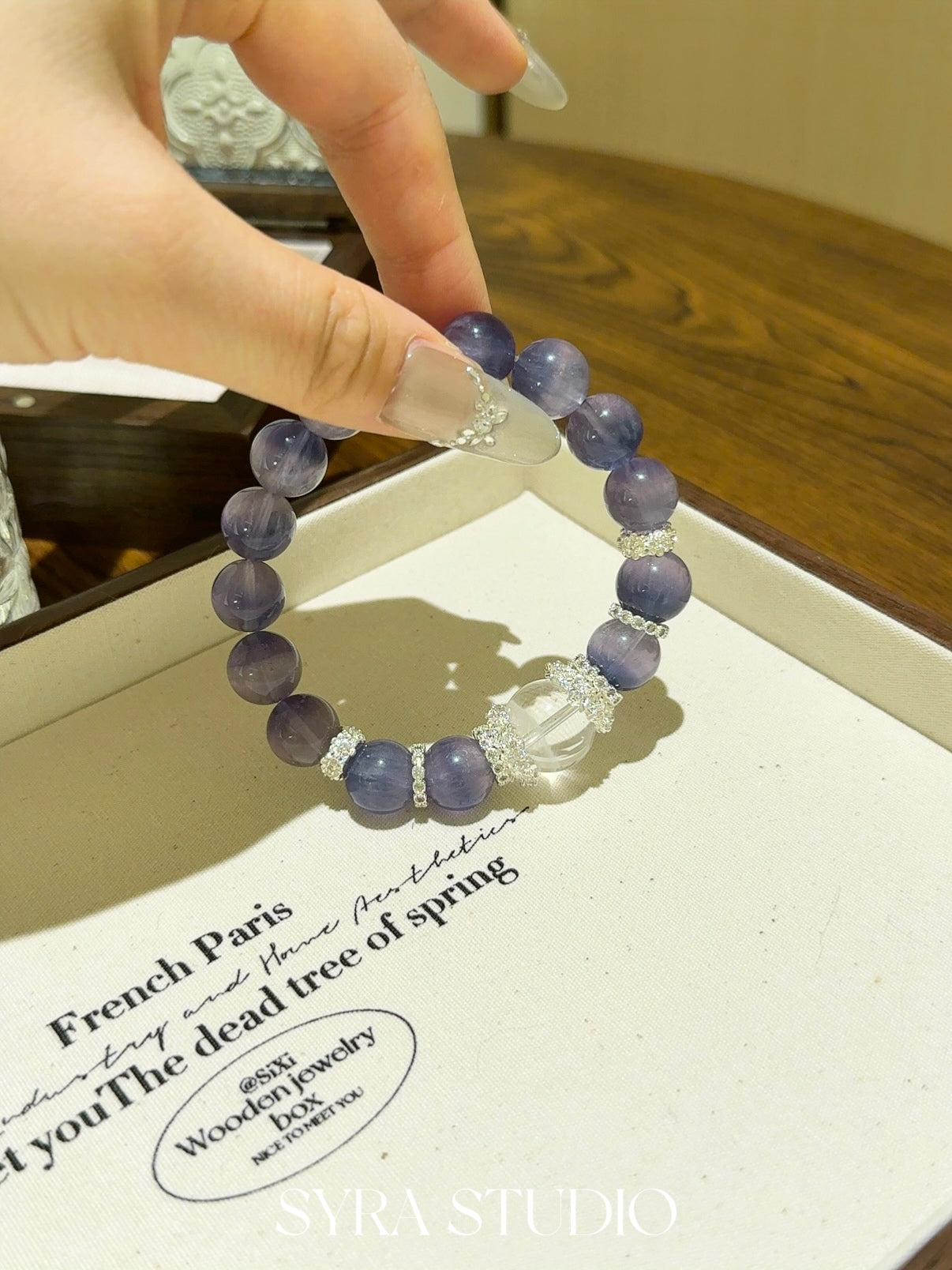 SYRA Brushed Fluorite Bracelet
