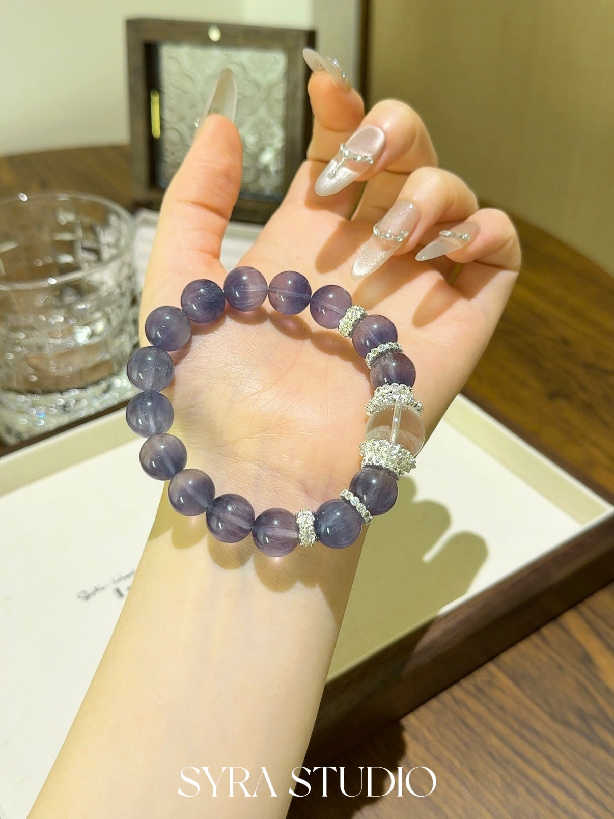 SYRA Brushed Fluorite Bracelet
