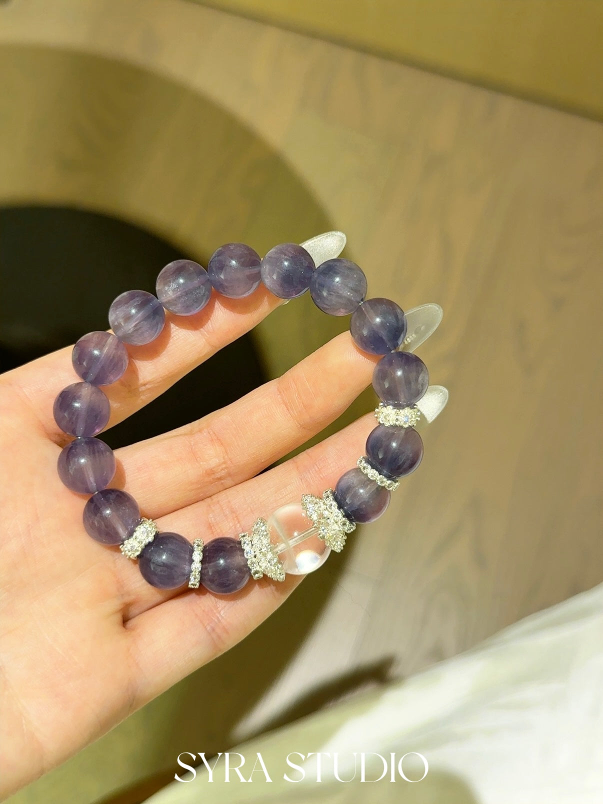 SYRA Brushed Fluorite Bracelet