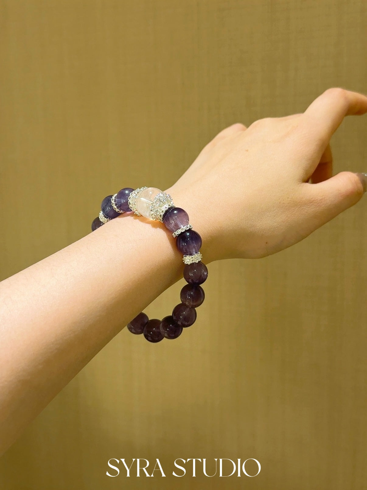 SYRA Brushed Fluorite Bracelet